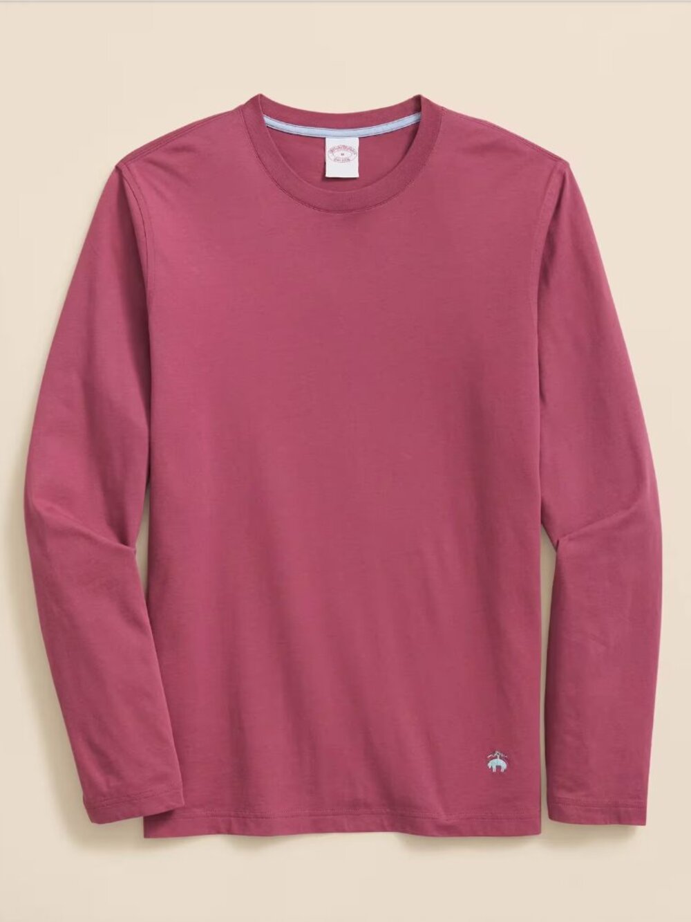 Brooks Brothers Magenta Long Sleeve Cotton Shirt in Large